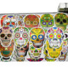 Lot 60 autocollants calavera