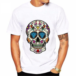 T Shirt Tête de Mort Crâne Mexicain