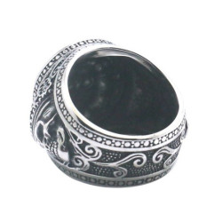 Bague Medusa en acier inoxydable 316L