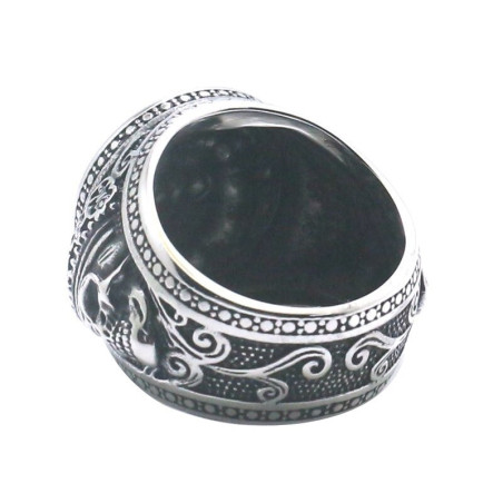 Bague Medusa en acier inoxydable 316L