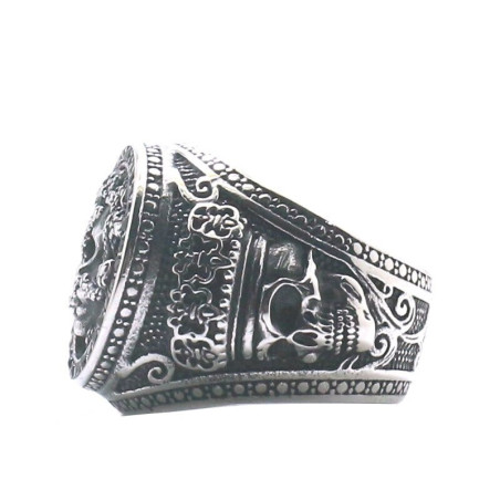 Bague Medusa en acier inoxydable 316L