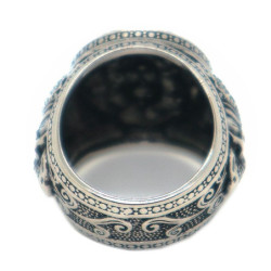 Bague Medusa en acier inoxydable 316L