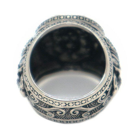 Bague Medusa en acier inoxydable 316L