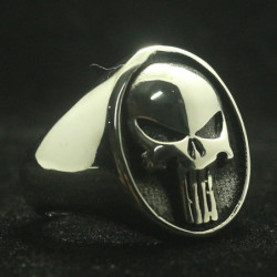 Bague Homme The Punisher acier inoxydable 316L