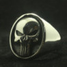 Bague The Punisher acier inoxydable 316L