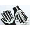 Gants pour homme motif main de squelette largeur main