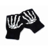 paire de gants squelette mi-doigt