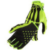 Gants cyclisme VTT vélo moto haut de gamme motif main squelette couleur vert fluo