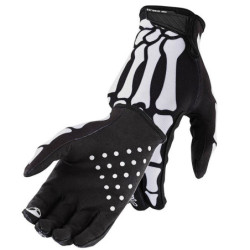 Gants cyclisme VTT vélo moto  haut de gamme motif main squelette couleur noir