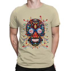 T-shirt tête de mort mexicaine - modèle 1