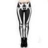 Leggings de Fitness taille haute pour femmes motifs tête de mort et squelettes modèle 1