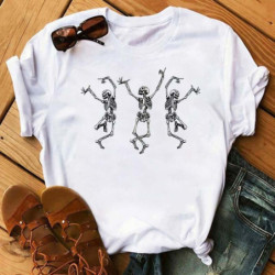 MagnifiqueT-shirt manches courtes femme motif crâne tête de mort