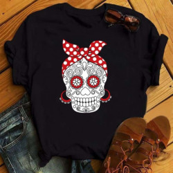 Tshirt crâne tête de mort pour femme - nombreux modèles au choix!