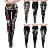 Legging imprimé tête de mort Halloween pour femme - 20 modèles au choix !