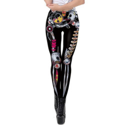 Legging imprimé tête de mort Halloween pour femme 20 modèles au choix