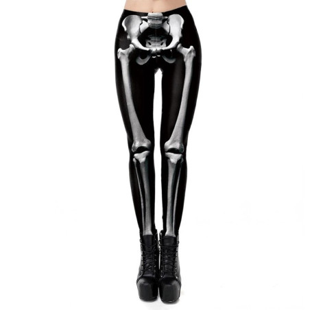 Legging imprimé tête de mort Halloween pour femme 20 modèles au choix