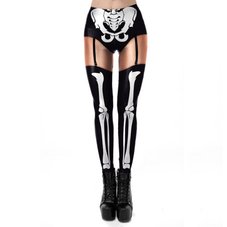 Magnifique Legging tête de mort leggins de sport sexy pour femmes