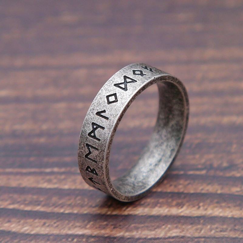 Bague Viking rétro Viking Rune - 5 couleurs au choix !
