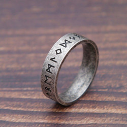 Bague Viking rétro Viking Rune - 5 couleurs au choix !