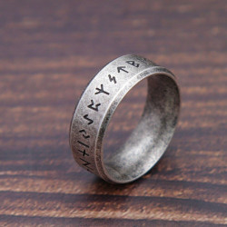 Bague Viking rétro Viking Rune - 5 couleurs au choix !