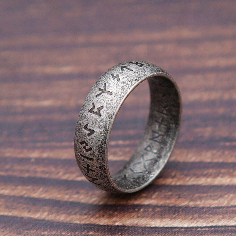 Bague Viking rétro Viking Rune - 5 couleurs au choix !