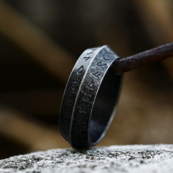 Détails Bague Viking en acier inoxydable 316L pour hommes - modèle rétro