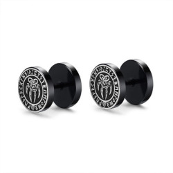 Boucles d’oreille Viking noires hommes multiples modèles au choix !