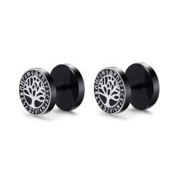 Boucles d’oreille Viking noires hommes multiples modèles au choix !