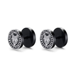 Boucles d’oreille Viking noires hommes multiples modèles au choix !