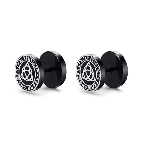 Boucles d’oreille Viking noires hommes multiples modèles au choix !