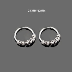 Boucles d-oreille Viking  Vintage en acier inoxydable pour hommes