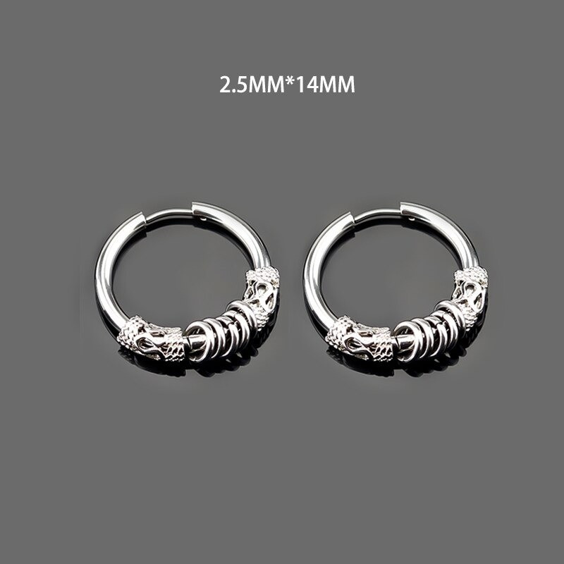 Boucles d-oreille Viking  Vintage en acier inoxydable pour hommes
