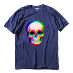 Tshirt tête de mort crâne multicolore