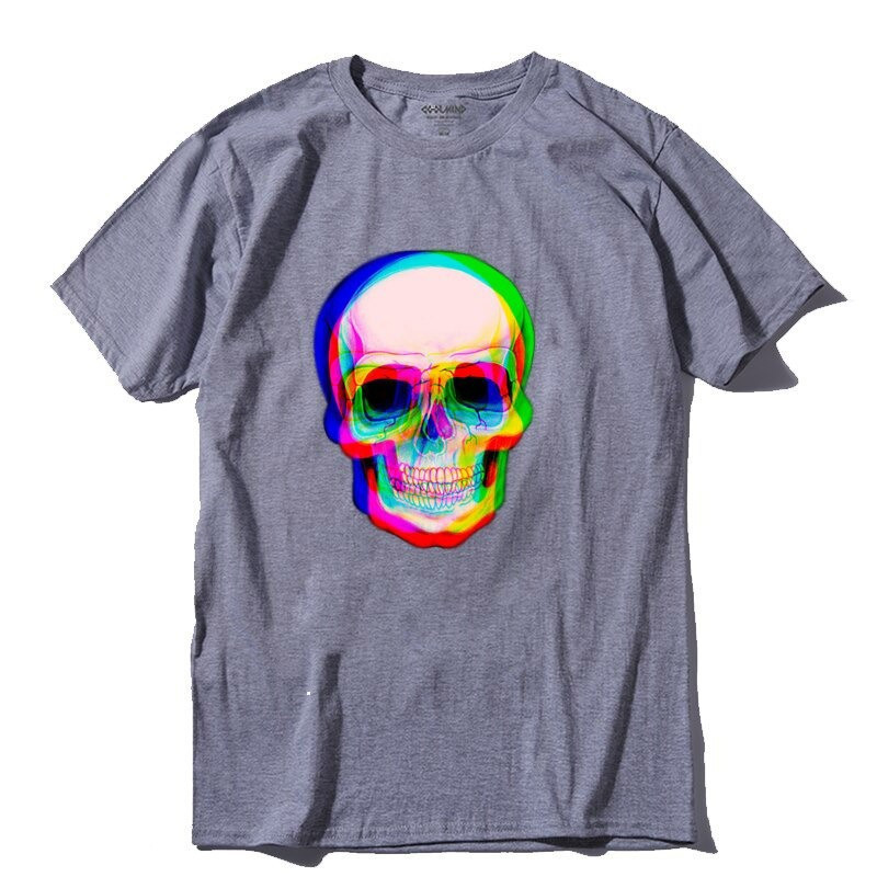 Tshirt tête de mort crâne multicolore