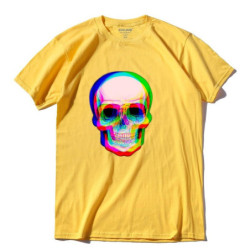 Tshirt tête de mort crâne multicolore