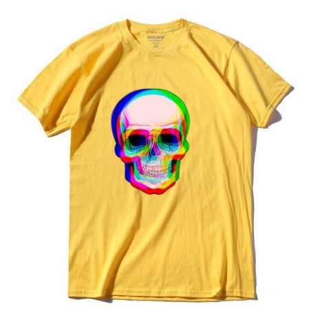 Tshirt tête de mort crâne multicolore