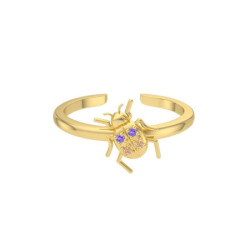 Bague scarabée en argent Sterling 925 - modèle 2