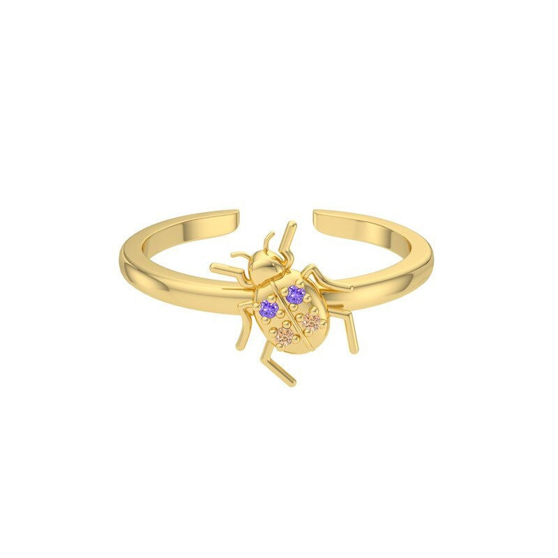 Bague scarabée en argent Sterling 925 - modèle 2