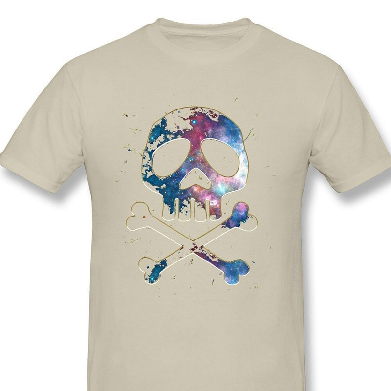 T-shirt de Pirates Manga Tête de Mort à manches courtes et col rond !