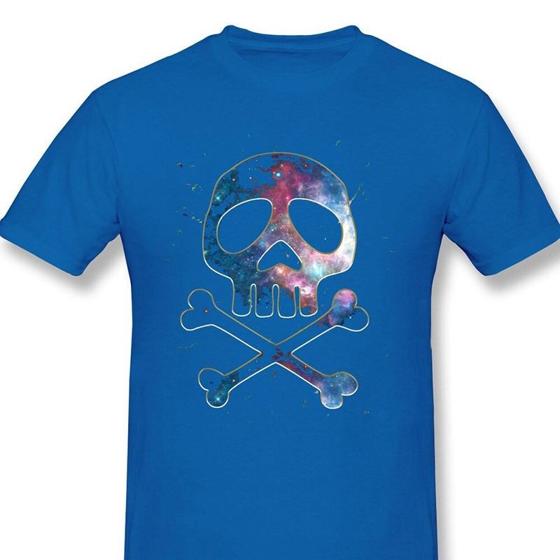 T-shirt de Pirates Manga Tête de Mort à manches courtes et col rond !
