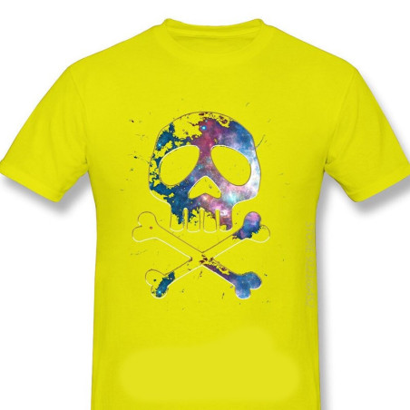T-shirt de Pirates Manga Tête de Mort à manches courtes et col rond !