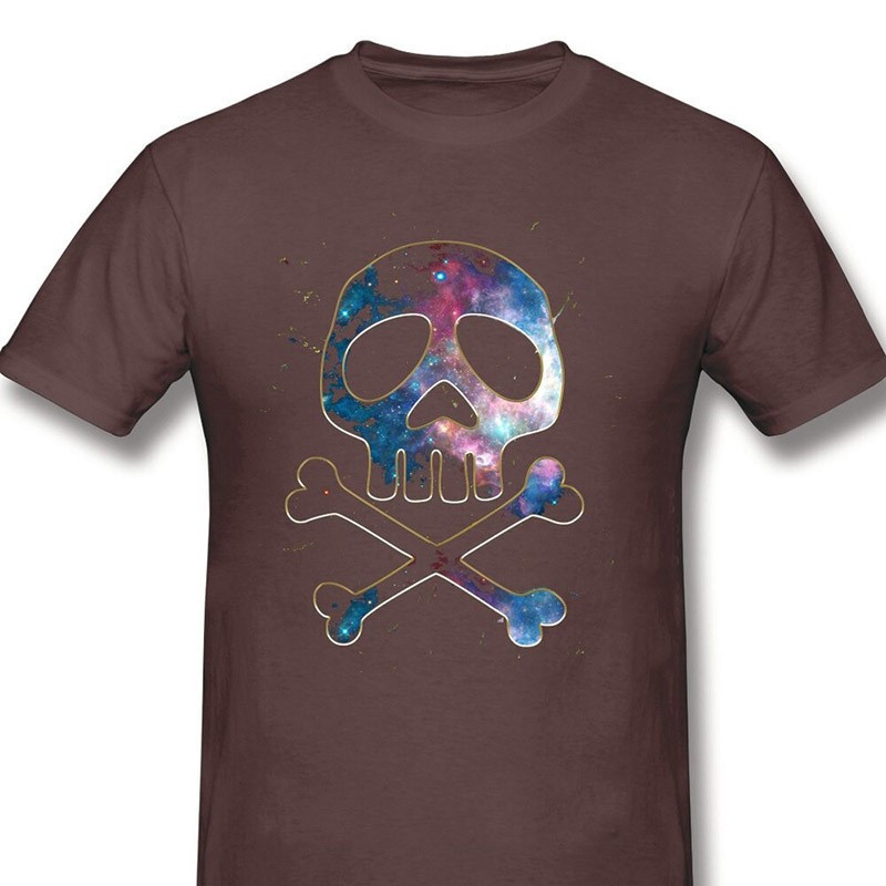 T-shirt de Pirates Manga Tête de Mort à manches courtes et col rond !