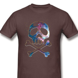 T-shirt de Pirates Manga Tête de Mort à manches courtes et col rond !