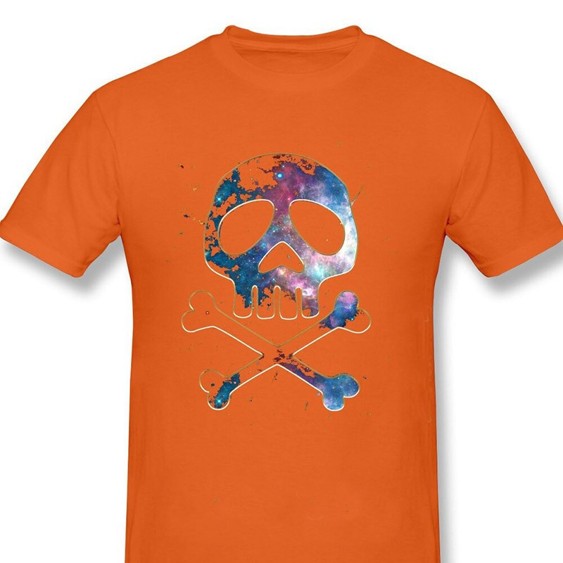T-shirt de Pirates Manga Tête de Mort à manches courtes et col rond !