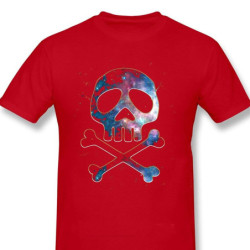T-shirt de Pirates Manga Tête de Mort à manches courtes et col rond !
