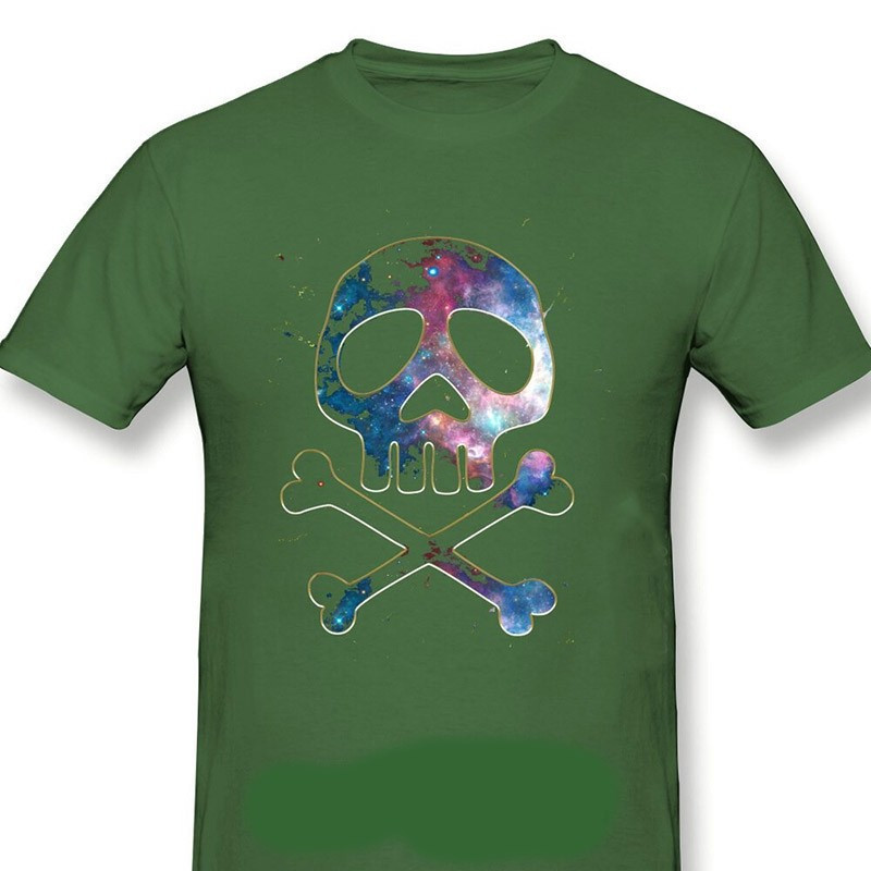 T-shirt de Pirates Manga Tête de Mort à manches courtes et col rond !