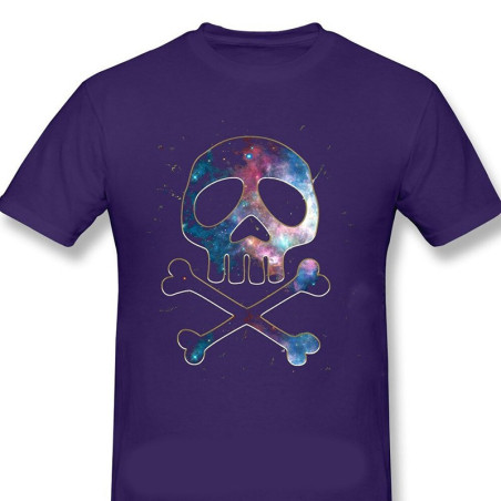 T-shirt de Pirates Manga Tête de Mort à manches courtes et col rond !