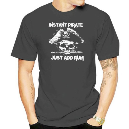T-shirt de Pirate Rhum "ajoutez du Rhum et je deviens un pirate" !