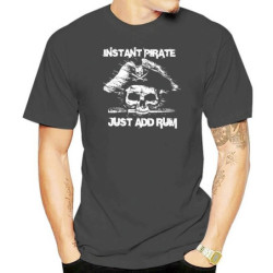 T-shirt de Pirate Rhum "ajoutez du Rhum et je deviens un pirate" !