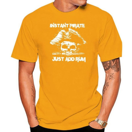 T-shirt de Pirate Rhum "ajoutez du Rhum et je deviens un pirate" !
